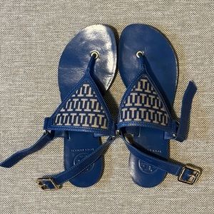 Tory Burch Regan Sandals - Blue size 7, brand new